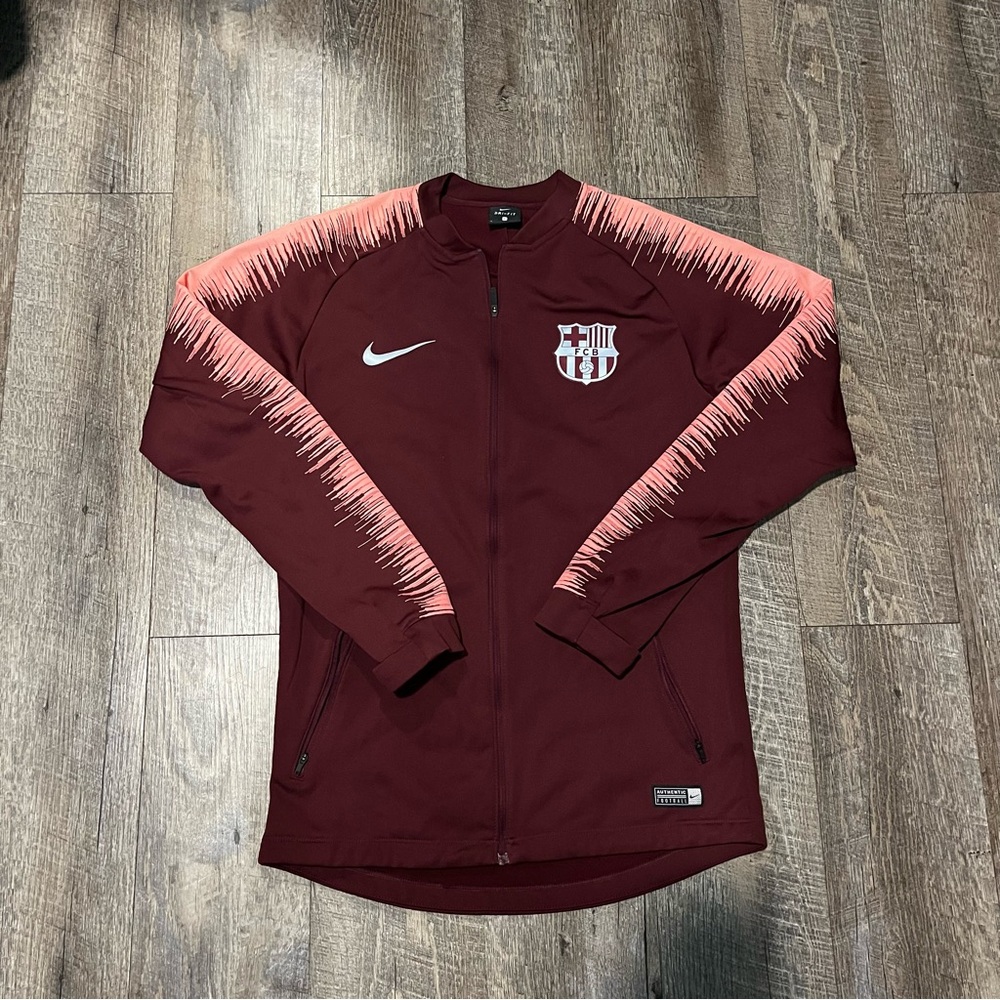 MEN'S FC BARCELONA 2018/2019 WINDRUNNER‎ JACKET SOCCER FOOTBALL SIZE SMALL